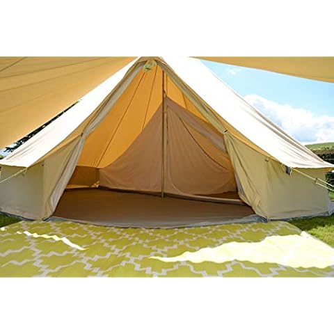 Life Under Canvas Inner for 5m Bell Tent, With divide, One Space or 2 rooms Cover