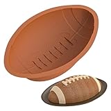 Moule à Gâteaux de Football Américain, Moule à Gâteau de Football, 3D Moule à Chocolat en Forme de Ballon de Football, Moule en Silicone Antiadhésif pour la Cuisson pour les Fêtes SuperB