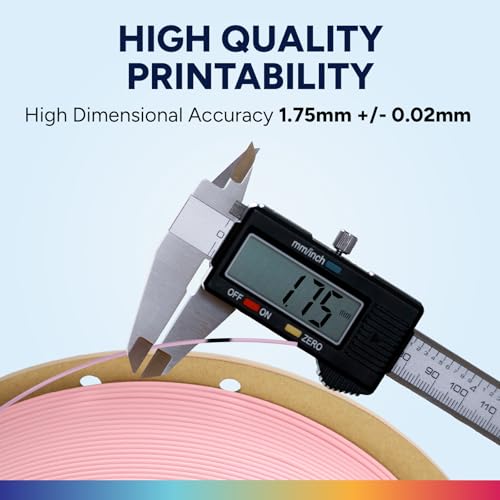 Image of OVERTURE Easy PLA 1.75mm 3D Printer Filament, 1kg PLA Cardboard Spool (2.2lbs), Dimensional Accuracy + /- 0.02mm, Fit Most FDM Printer (Easy Pink)