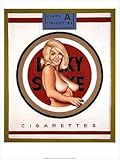 mel ramos kaufen  Kunstdruck Lucky Lulu Blonde Zigaretten Werbung Mel Ramos 03 Platte