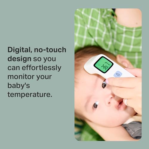 Tommee Tippee NoTouch Infrared Forehead Digital Thermometer, Essentials for Newborn Baby, 1 Second Instant Readings in ˚C or ˚F, 0m+ - 4