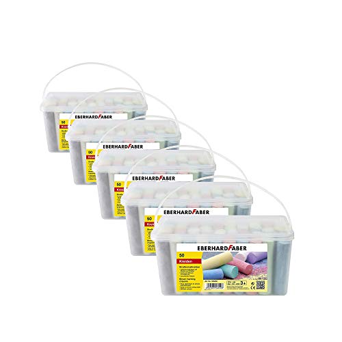 Eberhard Faber 526550 - StraÃŸenmalkreide, 50er Eimer (50er Eimer | 5 Eimer)