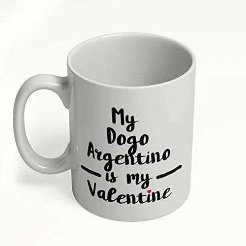 Miniatura 2 de Dogo Argentino is My Valentine El mejor regalo para el día de San Valentín o dueños del Dogo Argentino amantes Único regalo precioso para los