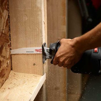 Milwaukee 48-00-5701 The Wrecker 6 in. 8 TPI Sawzall Blade - (5-Pack)