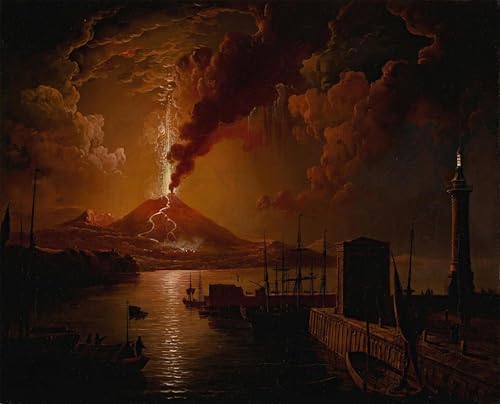 Tableaux Henry Pether la baie de Naples - Poster d'art apaisant pour habiller un mur vide
