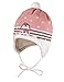 Produktbild maximo Baby-Mädchen mit Pinguinmotiv und Pompon und Bindeband Mütze, Mehrfarbig (Wollweiß/Rose Tan 3839), (Herstellergröße: 41)