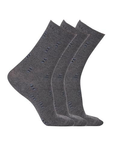 Image of Jockey 7104 Men's Compact Cotton Stretch Crew Length Socks with Stay Fresh Treatment (Pack of 3 Pattern May Vary)