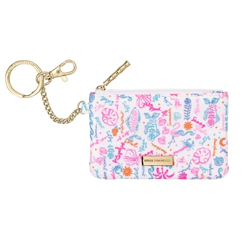 Lilly Pulitzer ID Holder Wallet, Wallet with Zip Close, Cute Card and ID Case for Women (Summer Serenade)