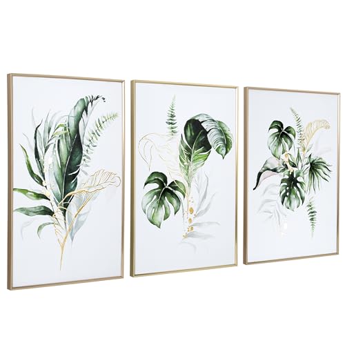 ArtbyHannah Bathroom Framed Wall Art, Botanical...