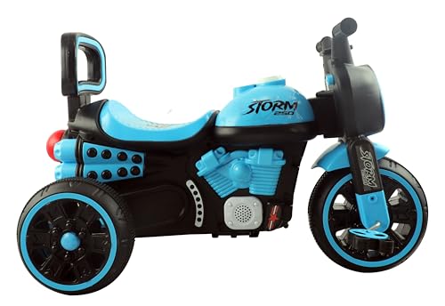 Image of Joyride Storm 250 Bike Pedal Tricycles for Kids 1 to 4 Years| Kids Cycle with Musical Horn, LED Lights,Durbale EVA Wheels | Fun Outdoor Cycle for Kids for 2 Years | 4 Colors (Blue)