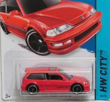 2014 Hot Wheels Hw City - 1990 Honda Civic EF - Red
