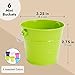 Juvale 6-Pack Mini Metal Buckets for Party Favors & Crafts - 6 Colors, 3.25 x 2.75 in - Stackable & Durable Metal Mini Pails for Classroom, Home & DIY Organization