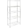 Amazonbasics Stellingkast Met 5 Schappen, Tot 160 kg Per Schap, Chroom