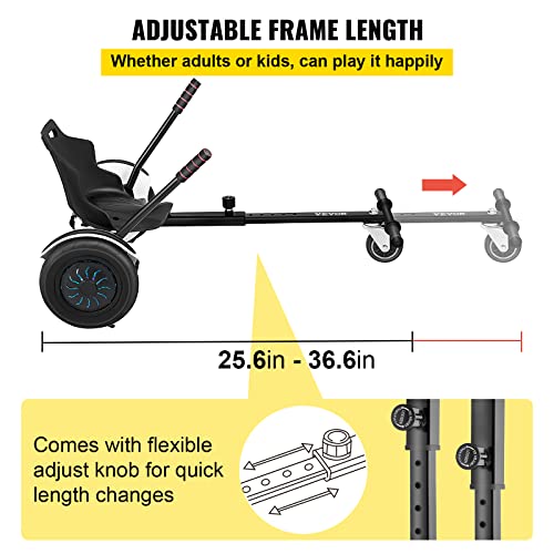 Vevor Hoverboard Seat Attachment 6.5" 8" 10" Hoverboard Go-Kart Attachment For Kids And Adults With Adjustable Frame Length #TOP3