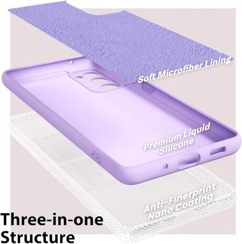 Image of MOBILOVE Back Cover Case for Samsung Galaxy S20 FE | S20 FE 5G | Pure Liquid Soft Matte Silicone Case Comes with Camera and Screen Protection Back Cover for Samsung Galaxy S20 FE | S20 FE 5G (Purple)