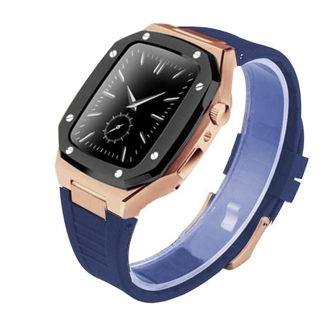 Protégez votre Apple Watch des chocs : kit boîtier acier inoxydable et bracelet 41 45 mm