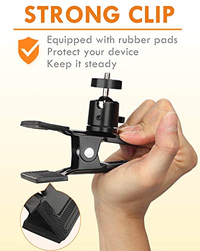 Lms Guitar Head Phone Holder Cell Phone Stand Clamp Phone Mount With 1/4 Ball Head Adapter Universal Guitar Head Clip For Bass Ukulele Multifunctional Clip Phone Holder #TOP3