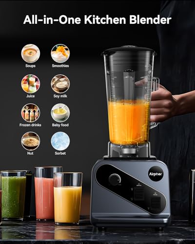 Blenders for Kitchen, 2000W Professional Blender - 68oz Large Capacity Smoothie Maker Image 6
