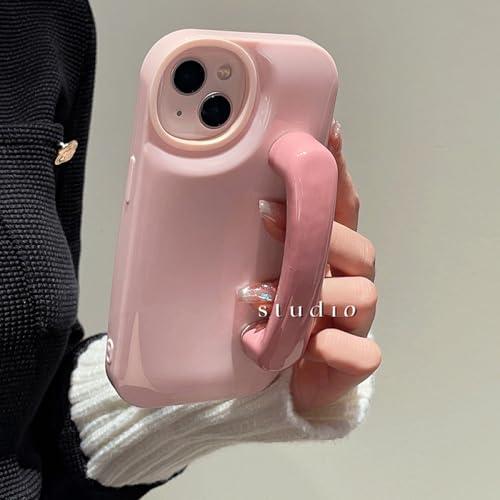 Coque silicone souple iPhone avec poignée de maintien