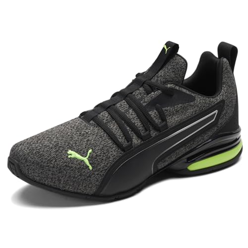 PUMA Puma Men's Axelion NXT Running Shoe, Black-Green Glare, 7