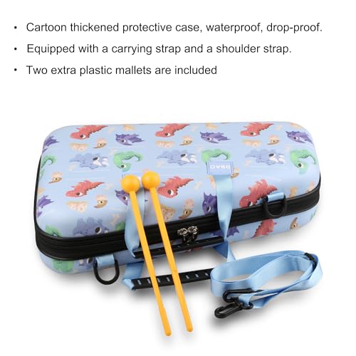 MEELAND Xylophone,16 Notes Glockenspiel , Metal Keys with Cartoon case and 4 Mallets - Image 2