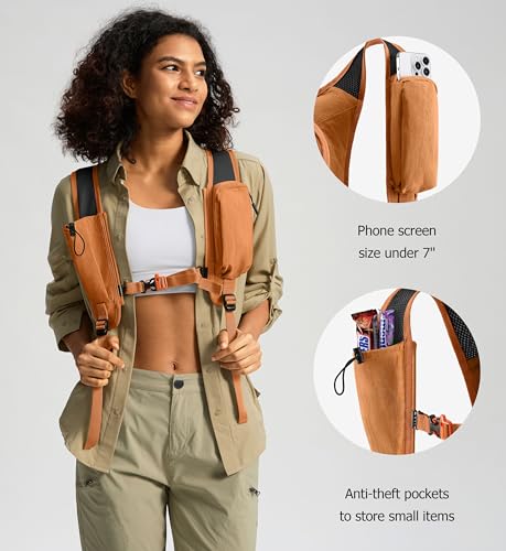 10L Small Hiking Backpack Travel Daypack Lightweight Packable Back Pack for Women Men(Orange)4