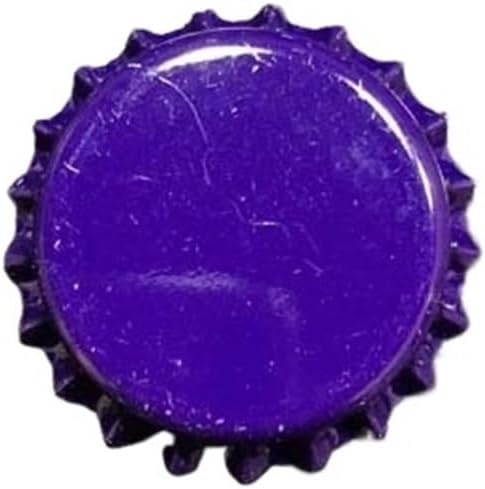 100PCS DIY Homebrew Beer Tool of Beer Bottle Caps Beer Lid Brewing Supplies(Purple)