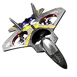 【Alta frecuencia de 2,4 GHz】- Y 2 o más aviones pueden volar juntos sin confusión mutua. Si compras dos a la vez, dos jugadores pueden jugar al mismo tiempo, incluso para competiciones.