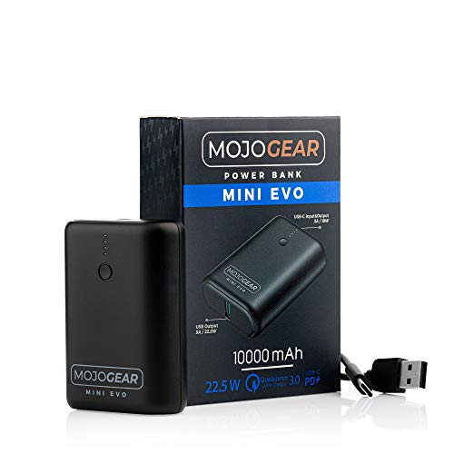 Batería externa portátil pequeña de 10000 mAh MOJOGEAR Mini EVO compatible con iPhone 3