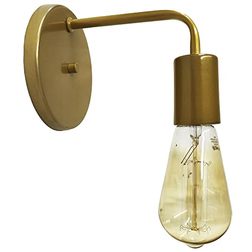 Arandela Luminária Parede Moderna Sala Cama Dourado