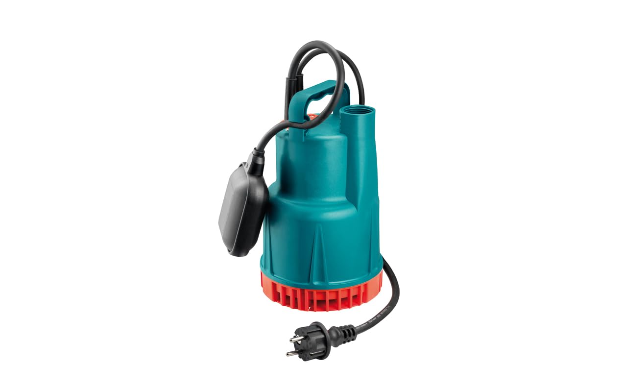 FORAS automatische SP60G Schmutzwasser Tauchpumpe und Abpumpe 8,5 m Förderhöhe, 7200 l/h Fördermenge, Partikelgröße 4 mm, 10 m Kabel