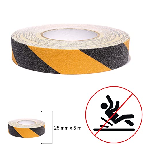 6094A - Anti-Rutsch-Klebeband gelb/schwarz für Innen- und Außenbereich - (25 mm x 5 m) - 1 Stück - Image 4