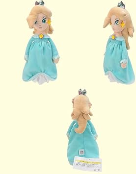 Super Star Collection Princes Peach Plush Toy Princes Roslina & Dasy Stuffed Plush 10.2/26cm (Blue and Yellow)