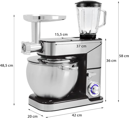 Royalty Line - Appliances - Kitchen Appliance - All Items - Royalty Line 3in1 Standmixer, Blender, Meat Grinder - 2500W Max - Image 5
