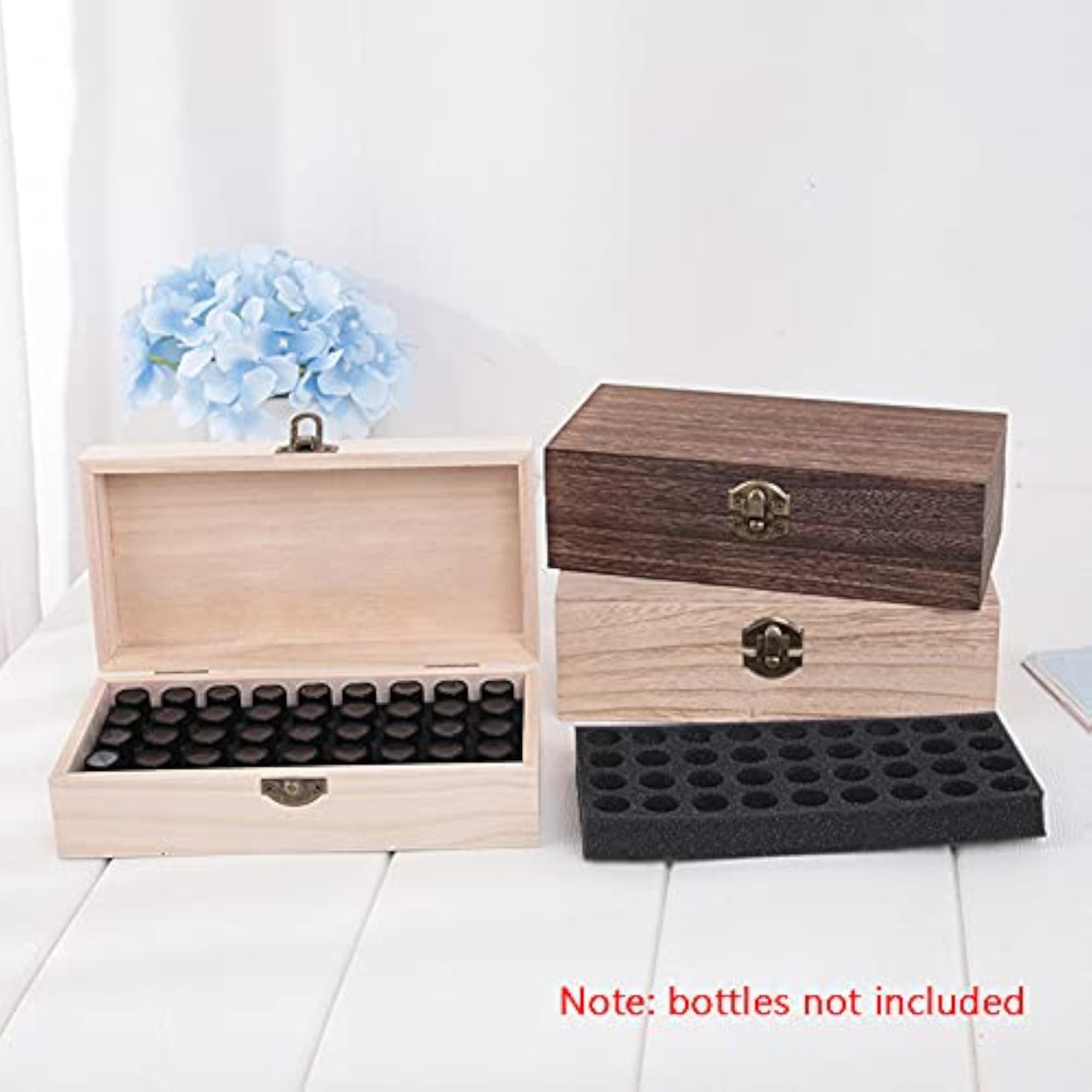 36 Slots Wooden Essential Oil Box Organizer