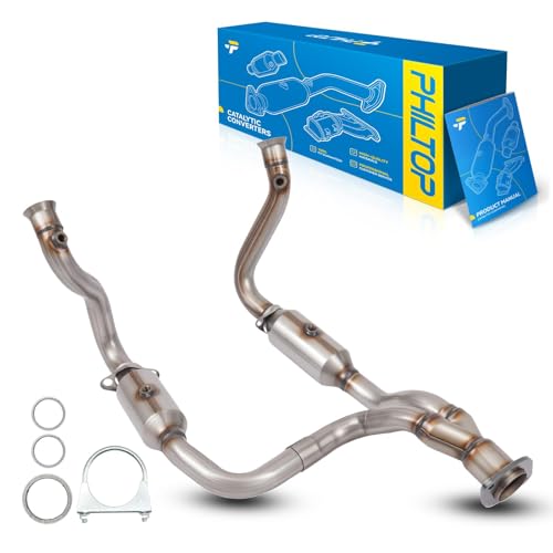 PHILTOP Catalytic Converter Kit Compatible with Ford 2008-2010 F-250/F-350 Super Duty 5.4/6.8L Naturally Aspirated Catalytic Converter for 50489, 645274, 30520 (EPA Compliant)