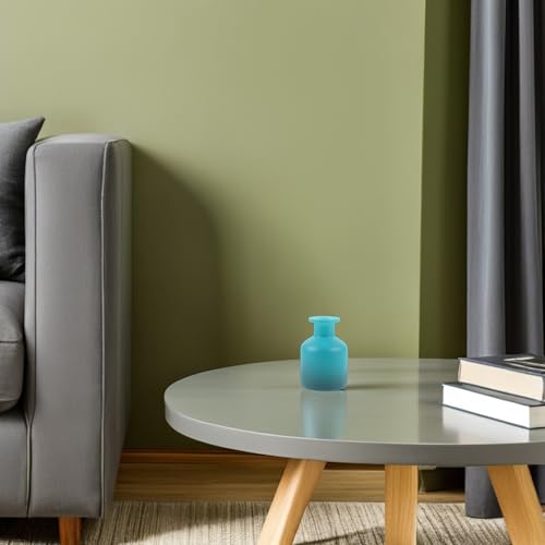 Bouteilles diffuseurs en verre cylindrique bleu de haute qualité - 7
