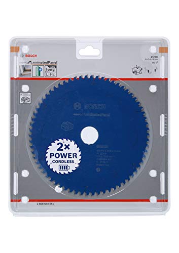 Disco de sierra circular Bosch Expert con 66 dientes para evitar astillas en laminado 2
