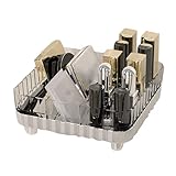 [Plusieurs compartiments] Avec ses multiples compartiments intelligemment conçus, cet organisateur vous permet d'organiser et de séparer soigneusement vos rouges à lèvres, brillants à lèvres, bijoux et autres petits essentiels de é. Trouvez facilement vos articles et gardez votre vanité encombrée.