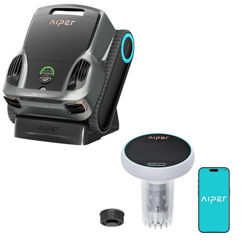 Aiper Scuba X1 Pro Max All-in-One Pool Cleaning Robot & Skimmer with 8,502 GPH Suction, Ultra-fine Filtration, Smart Surface Parking, Underwater WiFi Connection with HydroComm Pure