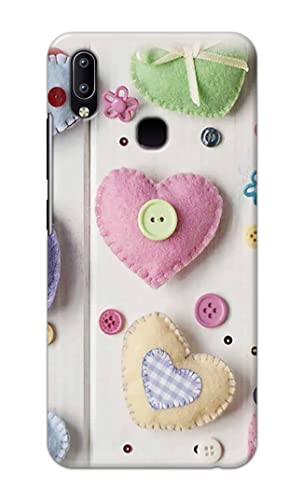 Image of PRINTFIDAA Heart Shape Hard Back Cover for Vivo Y91 / Vivo Y95 Back Cover -(P6) KAT1010