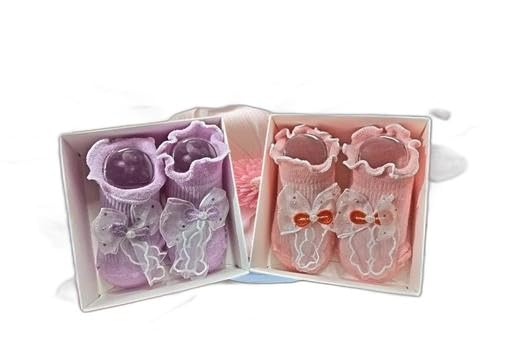 Soft Baby Booties with Cute Bow Design | Comfortable Non-Slip Kids Foot for Newborns and Toddlers | Stylish Baby Shoes for Boys & Girls|PRA-P1917-image-49