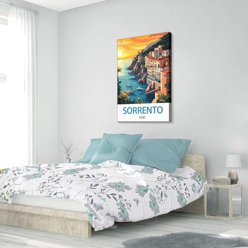 Affiche vintage Italie Rome Sorrento impression haute qualité