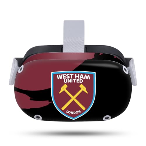 Head Case Designs Officially Licensed West Ham United FC Sweep Stroke Art Vinyl Sticker Skin Decal Cover Compatible with Meta Quest 2