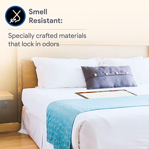 Disposable Bed Pads For Adults - 10 Tie Dye 17" X 24" Chux Pads - Odor Lock Incontinence Pads - Triple Layer Protection Chucks Pads - Heavy Absorbent Underpads #TOP3