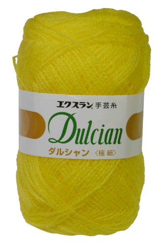 DARUMA ダルシャン 極細 毛糸 極細 Col.29 イエロー 系 25g 約210m 5玉セット 01-6001