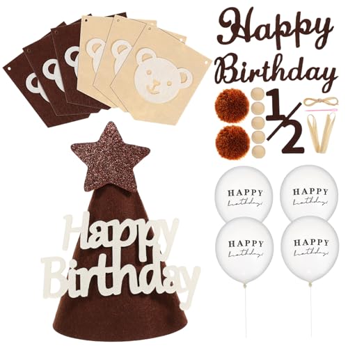 HOOTNEE 1 Juego Decoración de Cumpleaños Fiesta de Cumpleaños Celebraciones Interiores y Exteriores