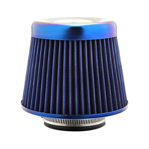 Skyplanet 76mm 3" Universal Intake Air Filter High Mesh Cone(Blue) Cover