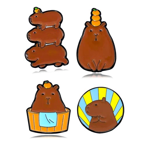 Image of Cute Enamel Pins Cartoon Lapel Pin Brooch Badge for Backpack Jackets Funny Tiger Pins for Gift Anime Enamel Pin for Clothing Hat Decoration