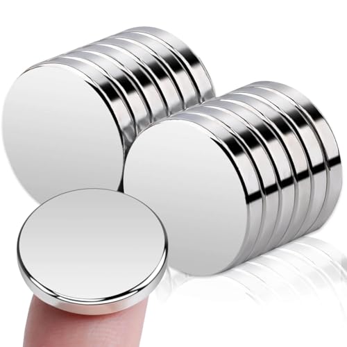 Image of Super Strong Fridge Magnets, 18x3mm Neodymium Disc Magnets Large Crafts Magnets, Muti-Use Heavy Duty Rare Earth Magnets for Crafts, Small Whiteboards Magnets, Notice Board Magnets, DIY, Office Magnets
